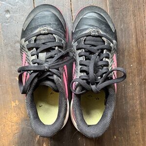 adidas Kids Black and Pink cleats